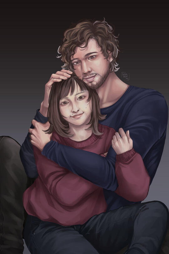 Couple Full Body [180 $] - High res jpg png, No/simple background, 2 figure, max 2 weeks work, max 3x revision (+$20/figure, If you want to added more figure)